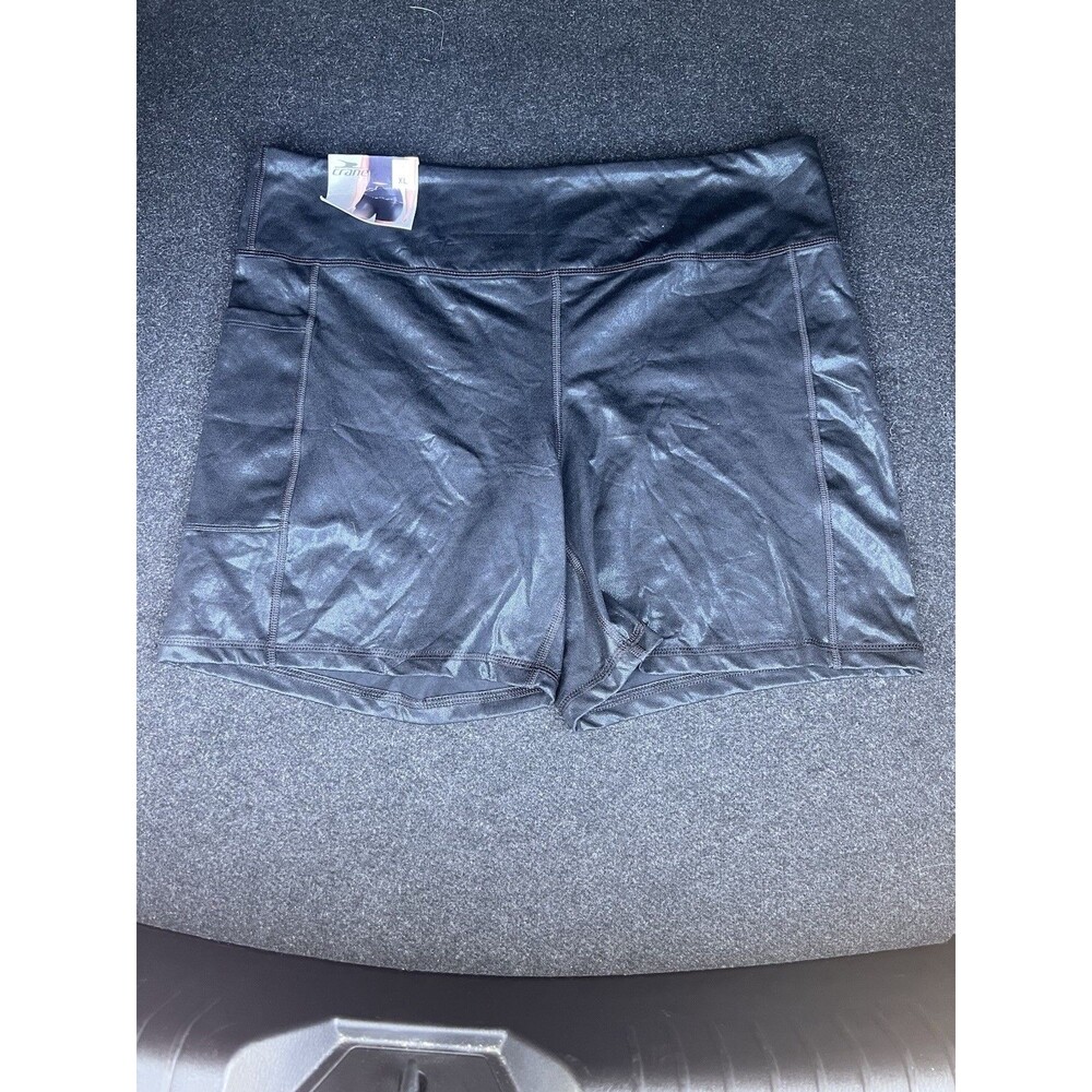 NWT Crane Women Active Short Metallic  Black Size Xl - Picture 6 of 11